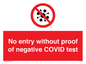 PA7047: No entry without proof of negative COVID test