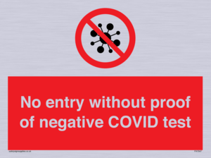 PA7047: No entry without proof of negative COVID test