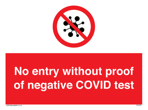 PA7047: No entry without proof of negative COVID test