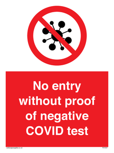 PA7047: No entry without proof of negative COVID test