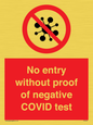 PA7047: No entry without proof of negative COVID test