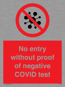 PA7047: No entry without proof of negative COVID test