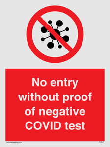 PA7047: No entry without proof of negative COVID test