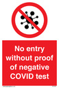 PA7047: No entry without proof of negative COVID test