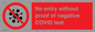 PA7047: No entry without proof of negative COVID test