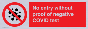 PA7047: No entry without proof of negative COVID test