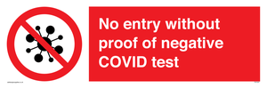 PA7047: No entry without proof of negative COVID test