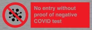 PA7047: No entry without proof of negative COVID test