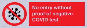 PA7047: No entry without proof of negative COVID test