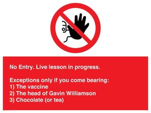 PA7048: No Entry -  Live Lesson in progress.