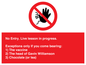 PA7048: No Entry -  Live Lesson in progress.