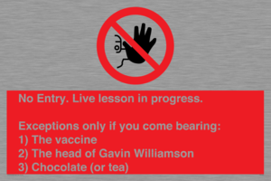 PA7048: No Entry -  Live Lesson in progress.