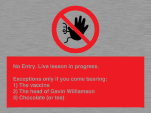 PA7048: No Entry -  Live Lesson in progress.