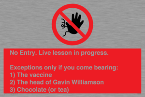 PA7048: No Entry -  Live Lesson in progress.