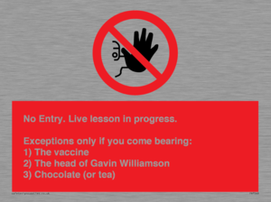 PA7048: No Entry -  Live Lesson in progress.