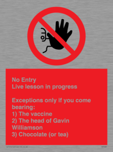 PA7048: No Entry -  Live Lesson in progress.