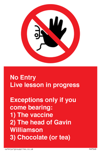 PA7048: No Entry -  Live Lesson in progress.