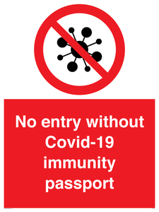 PA7050: No entry without Covid-19 immunity passport