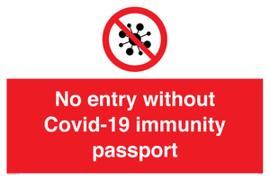 PA7050: No entry without Covid-19 immunity passport