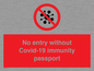PA7050: No entry without Covid-19 immunity passport