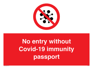 PA7050: No entry without Covid-19 immunity passport
