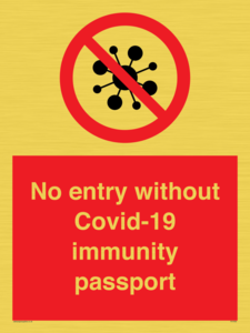 PA7050: No entry without Covid-19 immunity passport