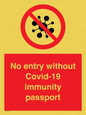 PA7050: No entry without Covid-19 immunity passport