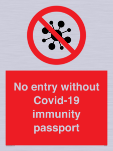 PA7050: No entry without Covid-19 immunity passport