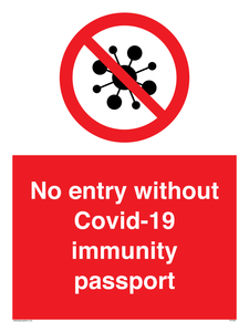PA7050: No entry without Covid-19 immunity passport
