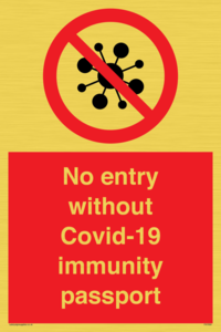 PA7050: No entry without Covid-19 immunity passport