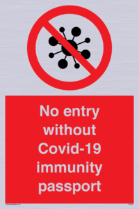 PA7050: No entry without Covid-19 immunity passport