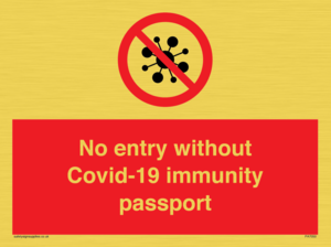 PA7050: No entry without Covid-19 immunity passport