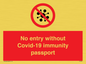 PA7050: No entry without Covid-19 immunity passport