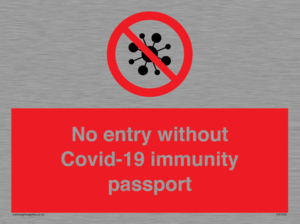 PA7050: No entry without Covid-19 immunity passport