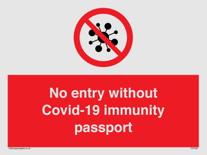 PA7050: No entry without Covid-19 immunity passport