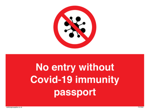 PA7050: No entry without Covid-19 immunity passport