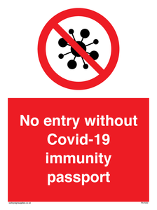 PA7050: No entry without Covid-19 immunity passport