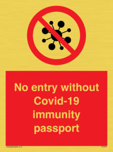 PA7050: No entry without Covid-19 immunity passport