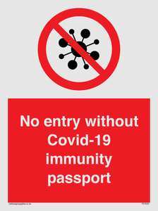 PA7050: No entry without Covid-19 immunity passport