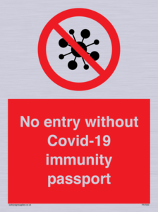 PA7050: No entry without Covid-19 immunity passport