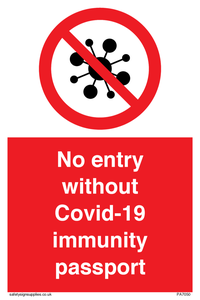 PA7050: No entry without Covid-19 immunity passport