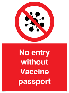PA7051: No entry without Vaccine passport