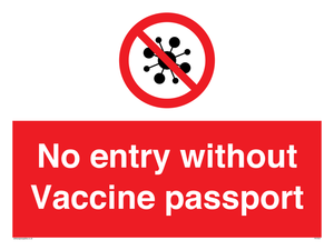 PA7051: No entry without Vaccine passport