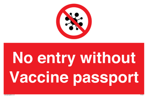 PA7051: No entry without Vaccine passport