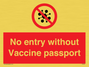 PA7051: No entry without Vaccine passport