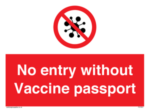 PA7051: No entry without Vaccine passport