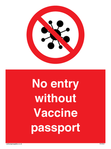 PA7051: No entry without Vaccine passport