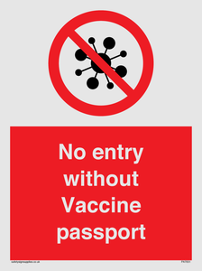 PA7051: No entry without Vaccine passport