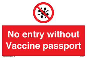 PA7051: No entry without Vaccine passport