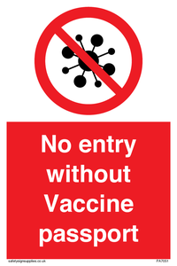 PA7051: No entry without Vaccine passport